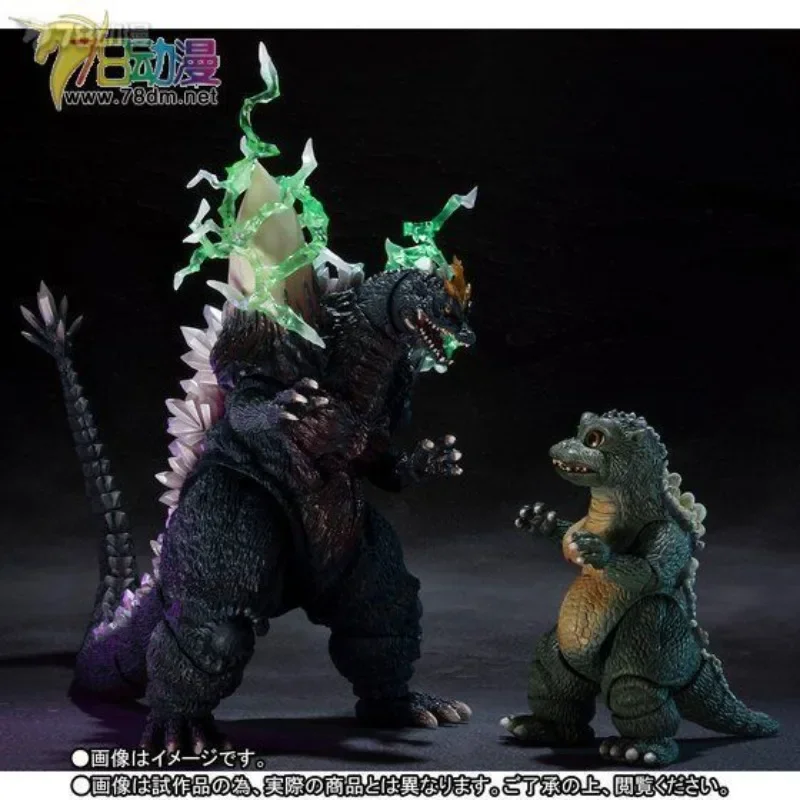 BANDAI S.H.MonsterArts Space Godzilla & Little Godzilla Set Movie Monster Articulated Action Figure Toy in Stock Giftl Toy Gift