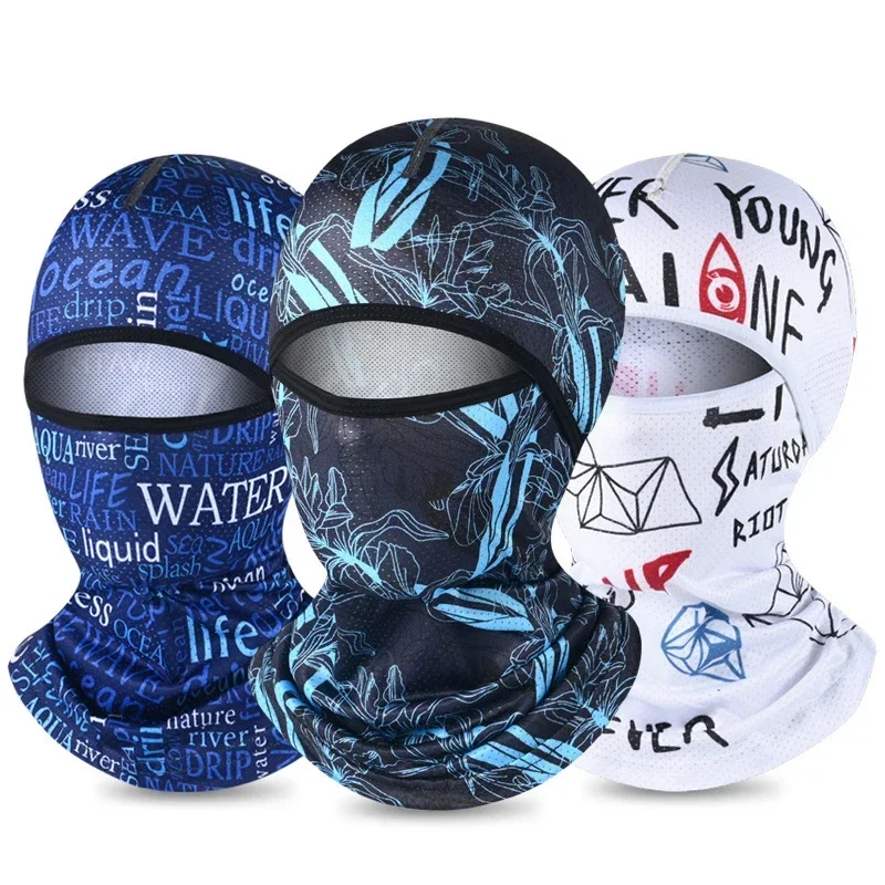 Hot Sale Ice Silk Cooling Balaclava, UV Protection Full Face Sun Mask, Breathable Headwear for Cycling Motorcycle Outdoor Sports