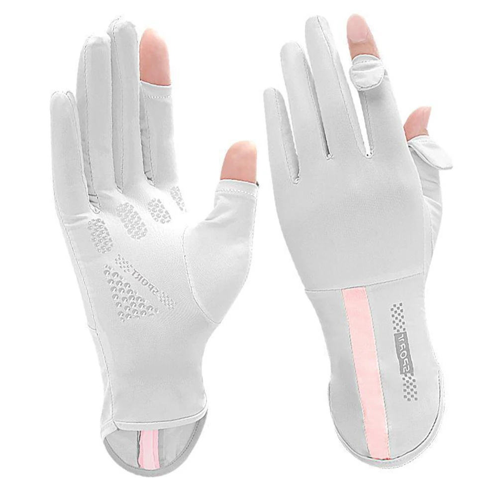 

Weight About 39.5g Women Ice Silk Gloves Suitable For Long-term Use Sun Protection Wear-resistant Wrist Extension