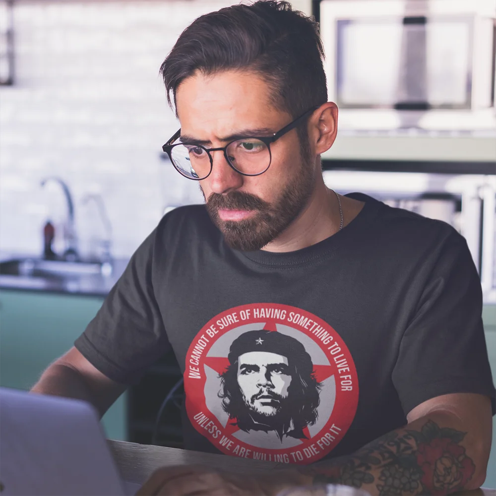 Che Guevara Tee Shirt Viva Cuba Socialist Funny Short-Sleeve Cotton T Shirt Communist Leader Summer Print Tshirt Oversized Mens