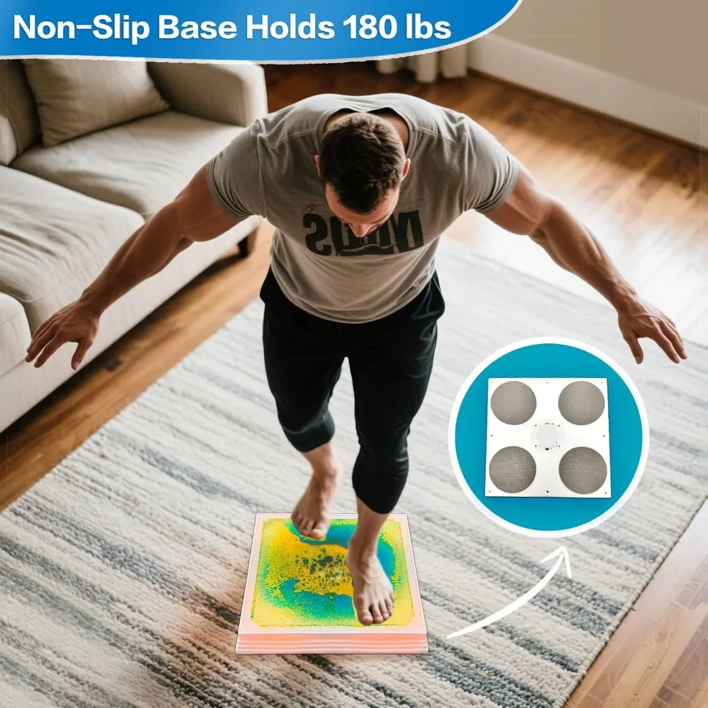 Light Up Sensory Floor Tiles - 12x12 Inch Liquid Play Mat with 7 Colors LED, Non-Slip Puzzle Mat for Home, Classroom, Autism Toys for Toddlers Ages 3-7 (Pack of 6) view 4
