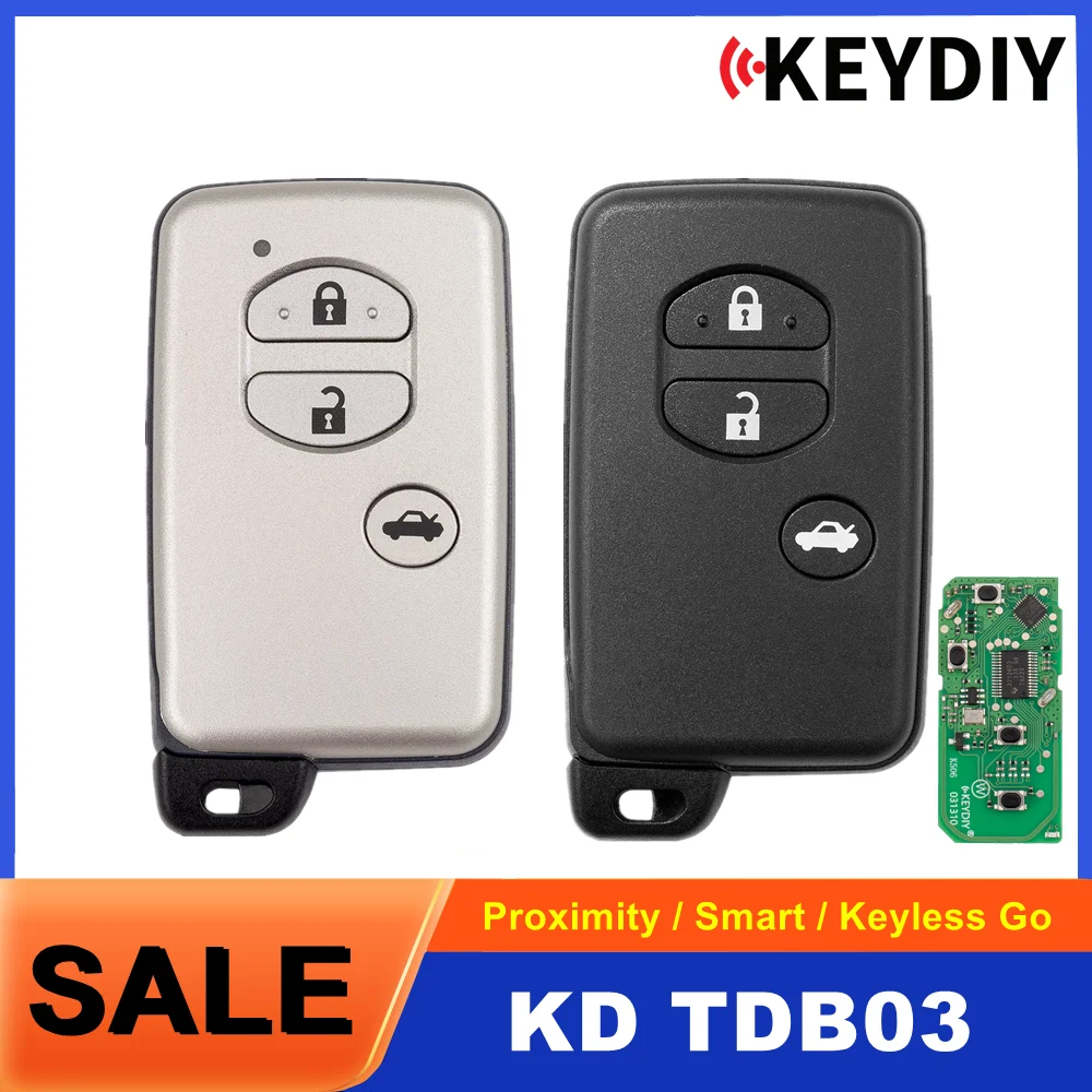 

KEYDIY KD TDB03 для универсального интеллектуального дистанционного ключа Toyota, 3 кнопки