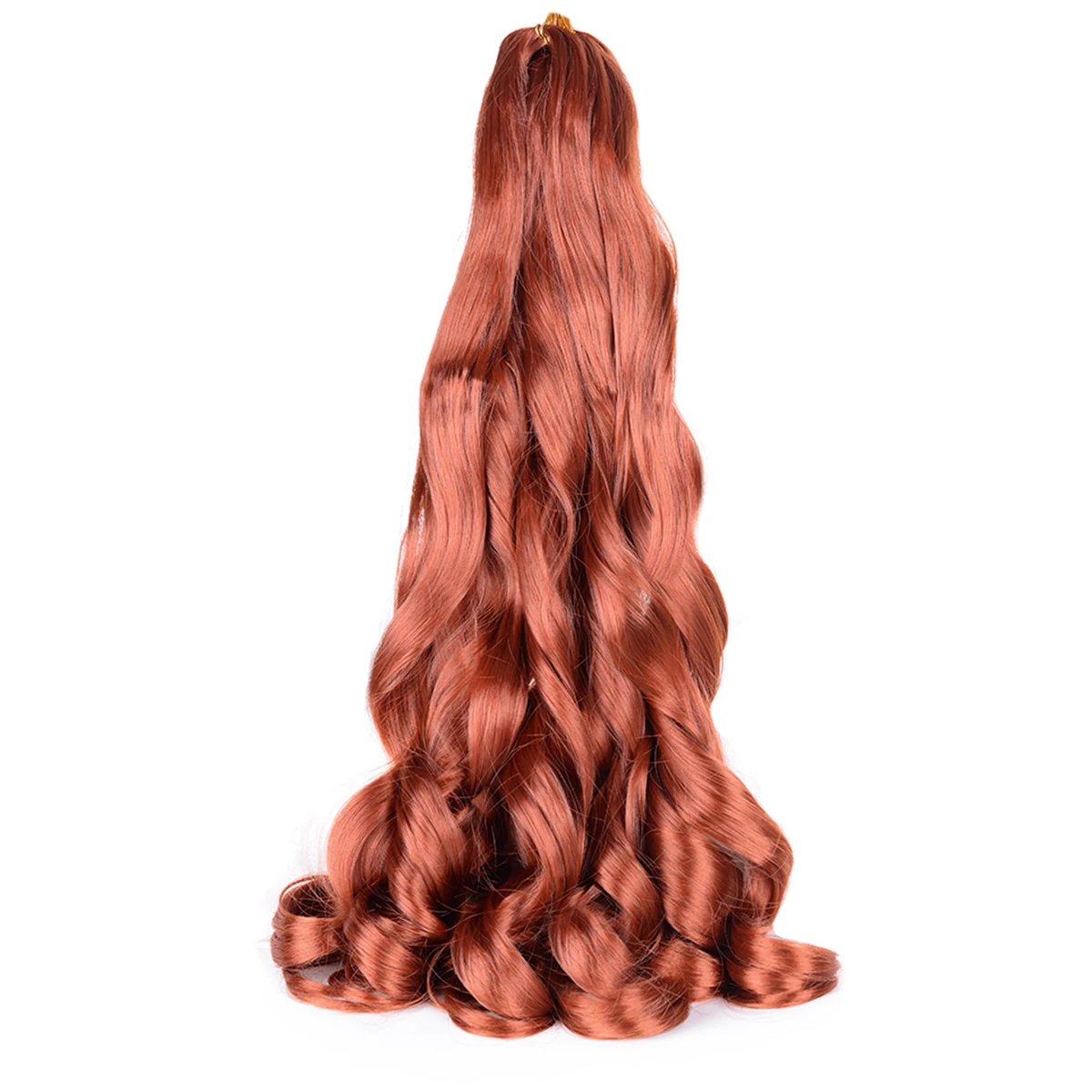 Losse Golf Spiraal Krul Vlechten Synthetische Haar Franse Krullen Vlechten Hair Extensions Hoge Temperatuur Ombre Pre Uitgerekt Haar