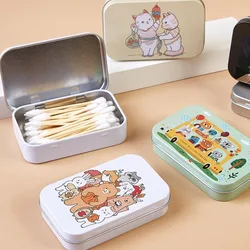 New Iron Photo Storage Box Cute Dustproof Tinplate Box 95*60*20mm with Cover Jewelry Storage Organizer Small Stationery