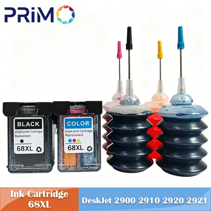 68 68XL Refillable Ink Cartridge for HP68XL HP 2900 2910 2920 2921 2922 4300 4310 4320 2974 2975 2976 2978 6100 6110e 6500 6520
