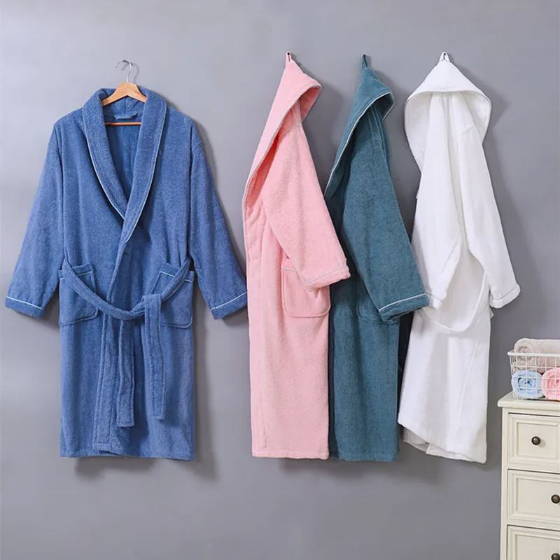 Women's Sleepwear Wedding Accessories Dress Cotton Warm Autumn Winter Bathrobes Loose Knit Kimono Shower Robe Casual Nightwear