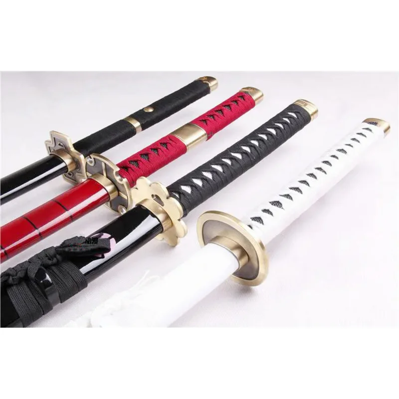 104cm Cosplay Roronoa Zoro Trafalgar Law weapon sandai kitetsu Wado Ichimonji metal Alloy Sword model Costume party Anime show