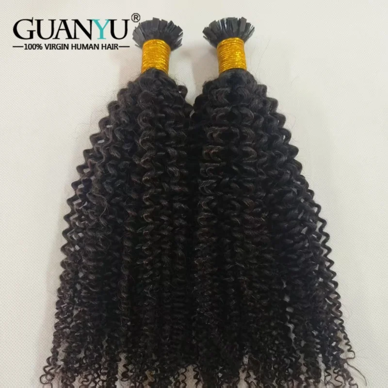 

Волосы с плоскими кончиками, кудрявые вьющиеся наращивания, натуральные настоящие человеческие волосы для наращивания, набор кератина, 100 г, 150 г