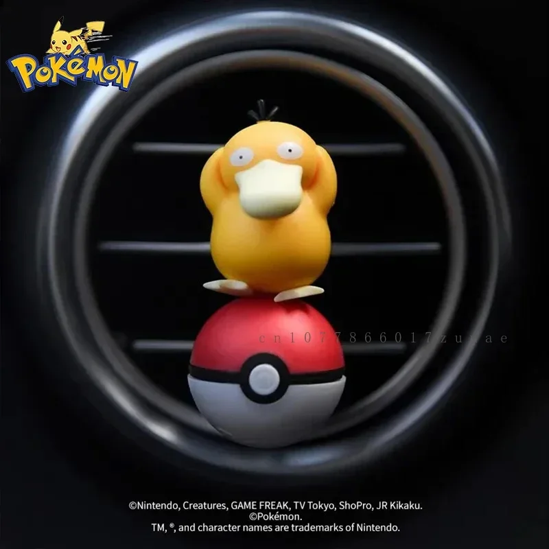 Pokemon dos desenhos animados caixa de perfume anime psyduck carro ambientador perfume difusor tomada fragrância decoração automática acessórios presentes