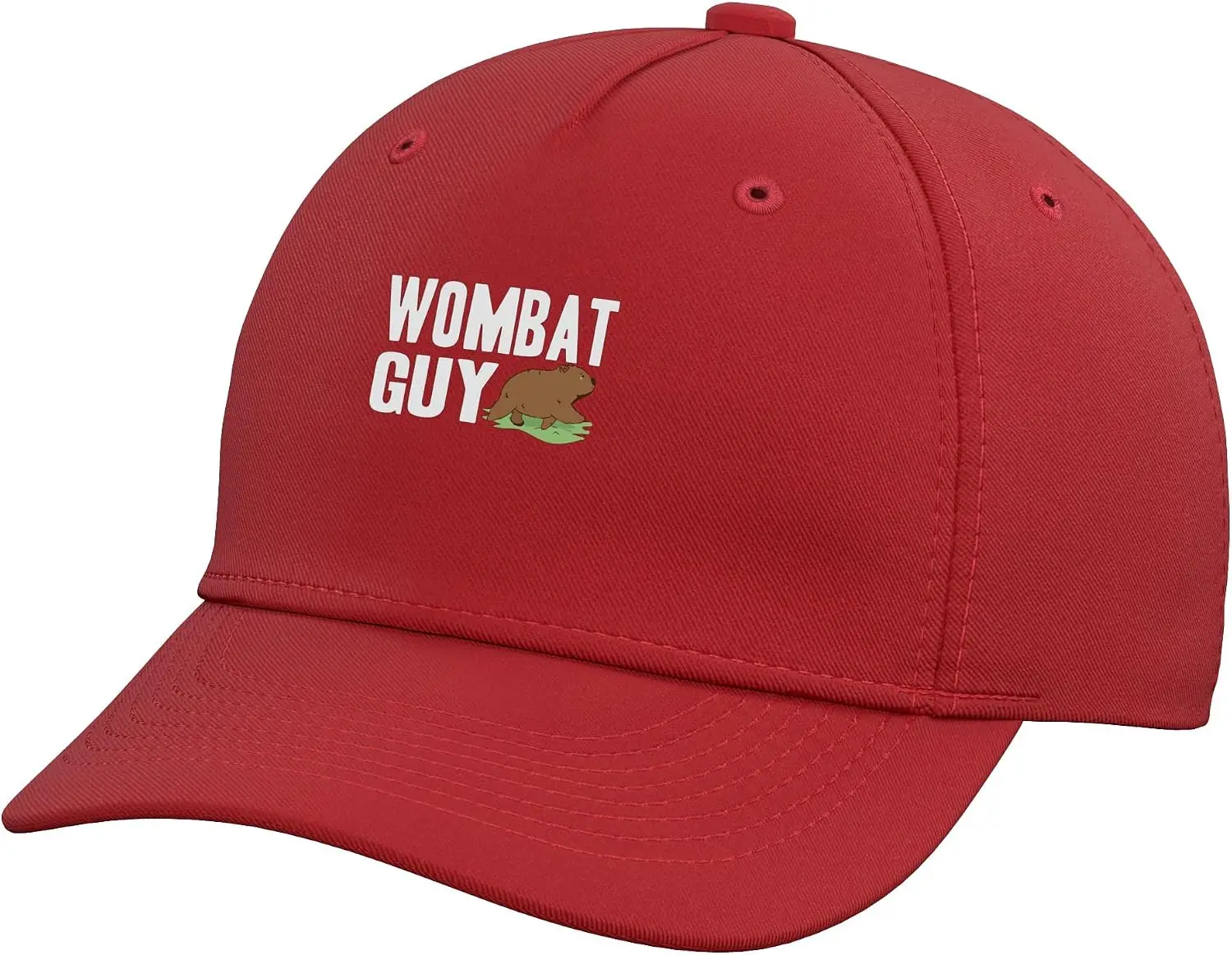 Wombat Guy Australian Animal Lover Cute Marsupial Adjustable Baseball Hat Kawaii  Couple Hip-Hop Hat Customizable Patterns