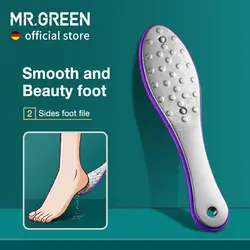 MR.GREEN Double Sided Foot File Pedicure Foot Care Tools Dead Skin Callus Remover Stainless Steel Professional