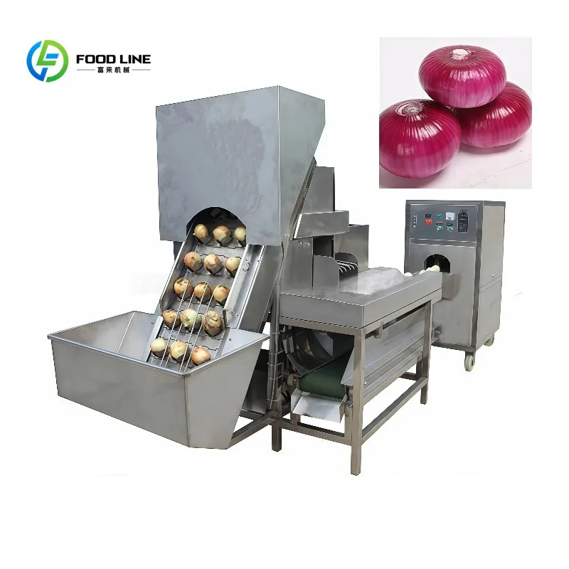 Automatic Industrial Onion Peeler Machine Auto Commercial Electric Small Big Onions Skin Peeling Equipment Machinery for Sale