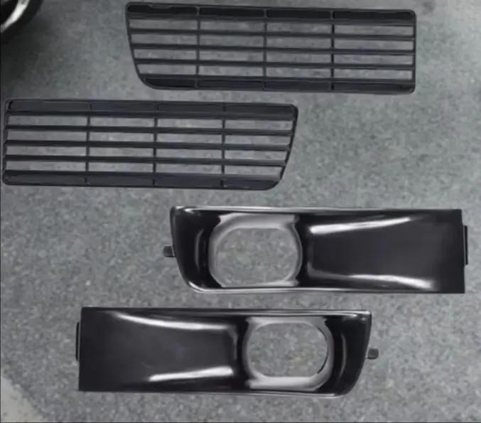 

High Performance Reflector Grille Upper Air Intake Front Bumper 4 Pcs Set For VW MK3 Golf Jetta Vento