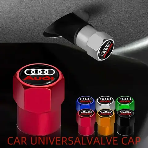 자동차 휠 타이어 밸브 캡 에어 스템 커버 액세서리, 아우디 A6 Q3 B5 B6 B7 B8 B9 Q7 8P 8V 8L A4 C6 C5 C7 4F A7 A8 Q5 RS3, 4 개