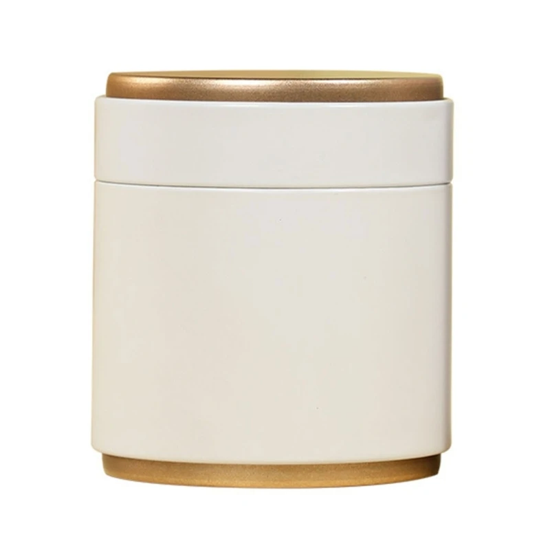 Round Tea Container Tin Can Metal Tea Cans Sealing Tea Can Candy Box Tea Box Metal Can Tinplate Material for Tea Storage