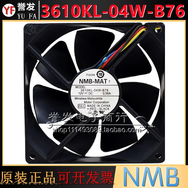 NEW ORIGINAL 3610KL-04W-B76 12V 0.56A 9025 90x90x25mm COOLING FAN RADIATOR