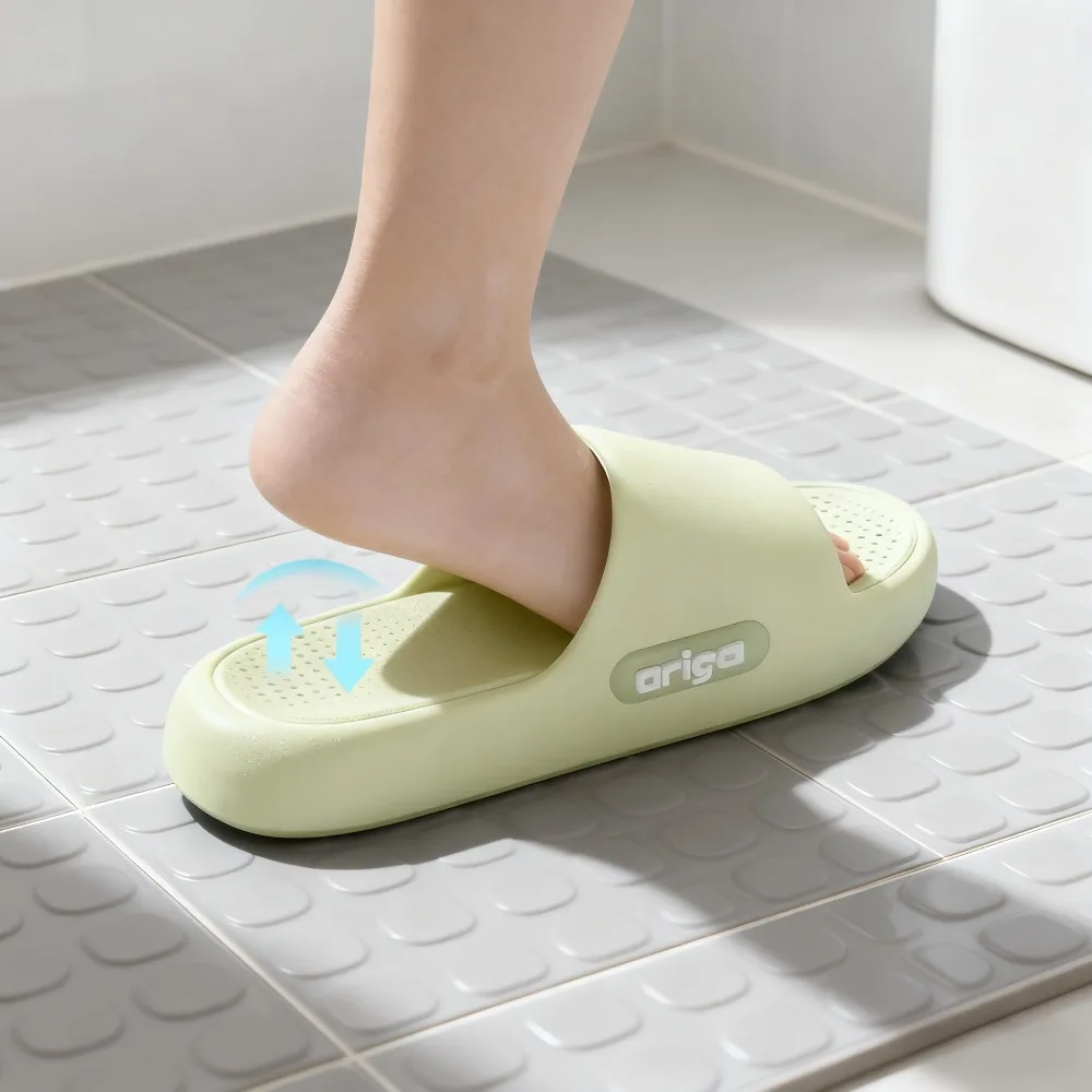 شباشب داخلية للنساء، مريحة بلون سادة وجزء سفلي ناعم من مادة EVA للنساء مضادة للانزلاق، أحذية منزلية للشاطئ