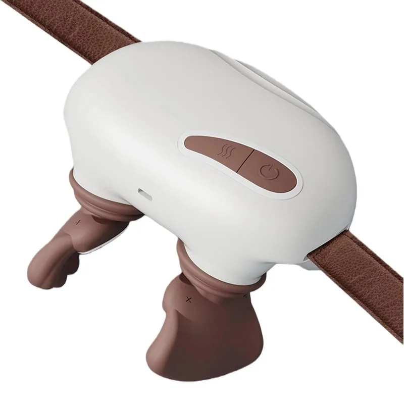 Cordless Portable Heating Finger‑Press Neck Shoulder Massager Deep‑Tissue Relax Tool Muscle Fatigue Relief Home Office Use