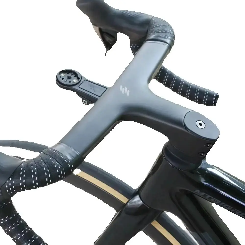 AliExpress Bigrock Carbon Full Internal Road handlbar 28.6/31.8mm Gravel Handlebar 340/360/380/400 Racing Bike integrated Bicycle Handlebar
