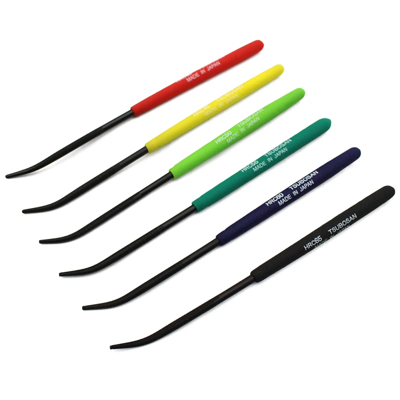 6Pcs Hardness Tester Checker File Set HRC40-HRC65 Range Precision Measurement Tools for Industrial Use