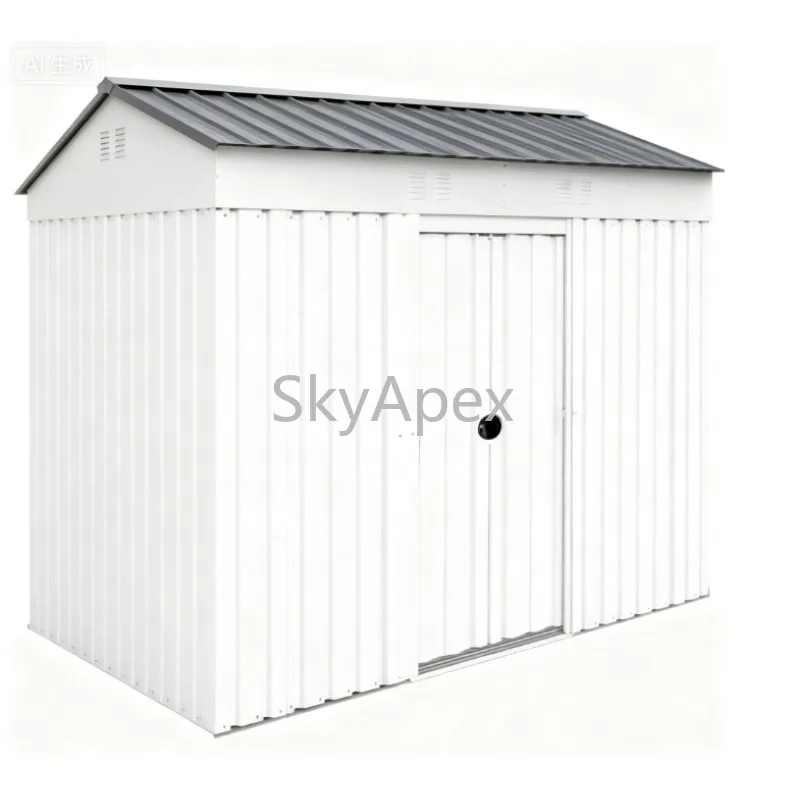 

Easy Assembly Metal Small Shed Tool Storage Sheds Outdoor Bike Shed For Garden Backyard High Quality Durable Weather Resistant