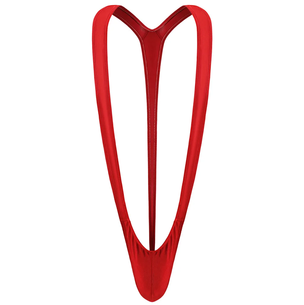 Men Exotic Bodysuit Underwear Sexy Lingerie V Type Strap G String One-piece Thong Panties view 2