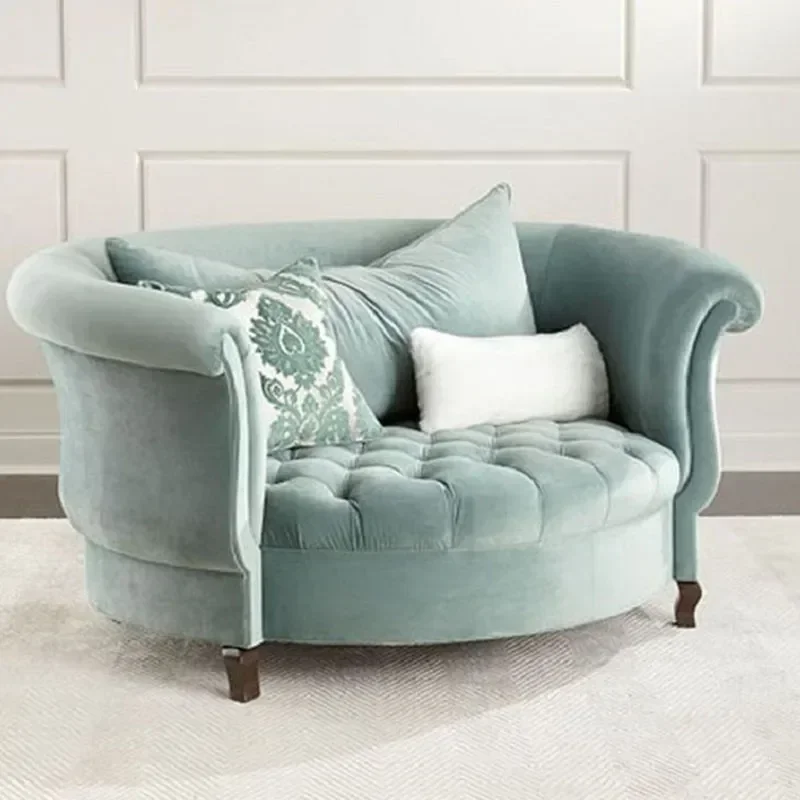 Divani Furniture Modern Round Minimalist Nordic for Living for Room Sturdy Construction