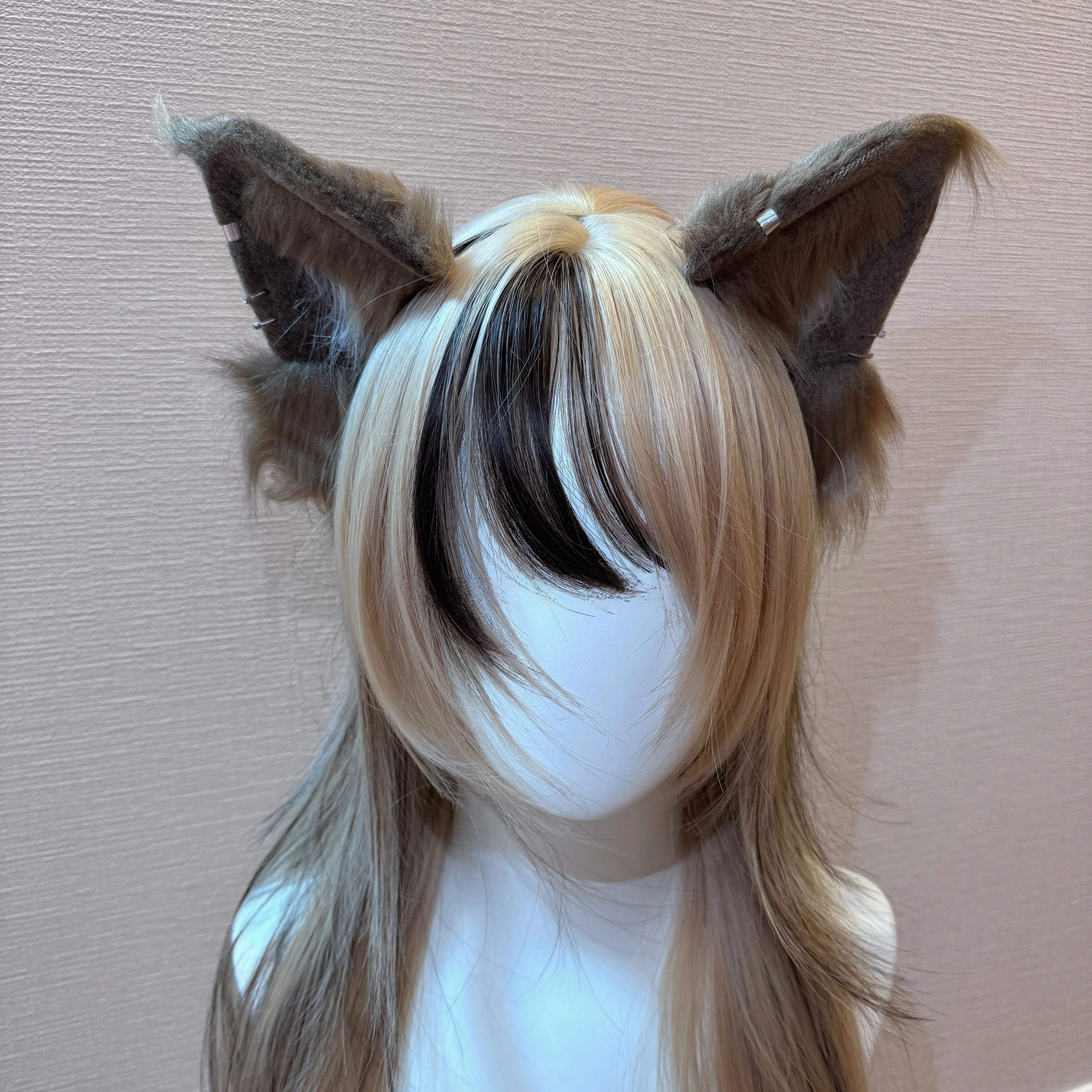 Handmade Cute Simulated Animal Ear Headband Subculture Squirrel Brown Cool Headpiece Lolita KC Cosplay Furry Accessories