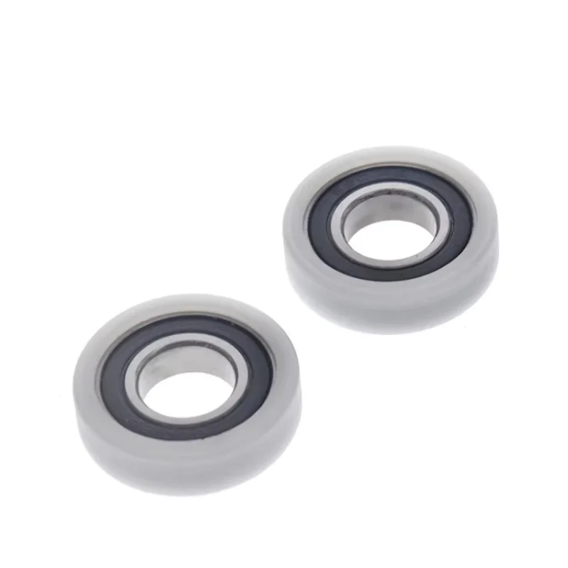 

1 шт., белая карта, пружинный цилиндрический подвижный направляющий шкив, бесшумный износостойкий плоский подшипниковый шкив 12x28x8 мм 6901RS