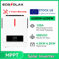 ECGSOLAX 4200W 6200W Hybrid Solar Inverter Built-in 120A MPPT Solar Controller 24/48VDC Off-Grid Inverter Charger Pure Sine Wave