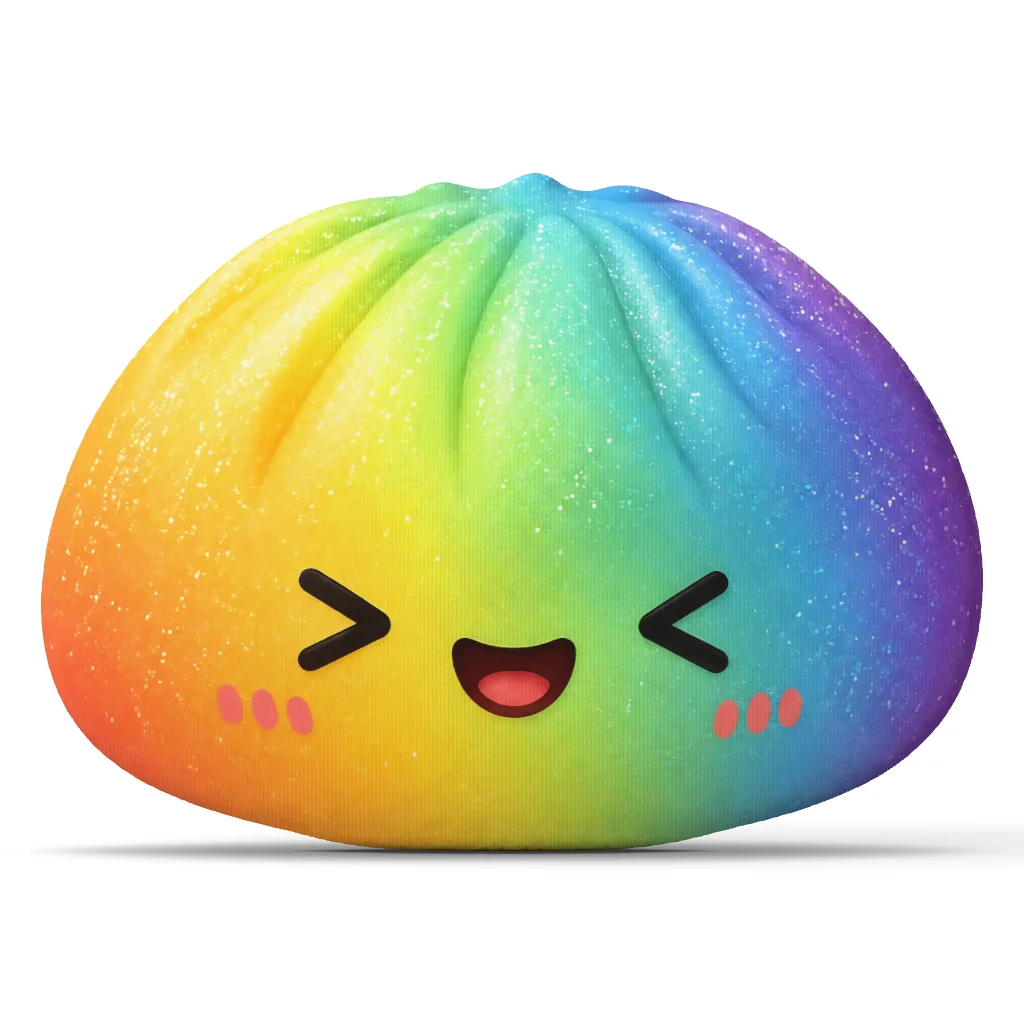 Squishy Dumpling Throw Pillow Cute Kawaii Stuffed Cushion Irregular Shaped Decorative Pillow for Sofa Living Room Home Decor