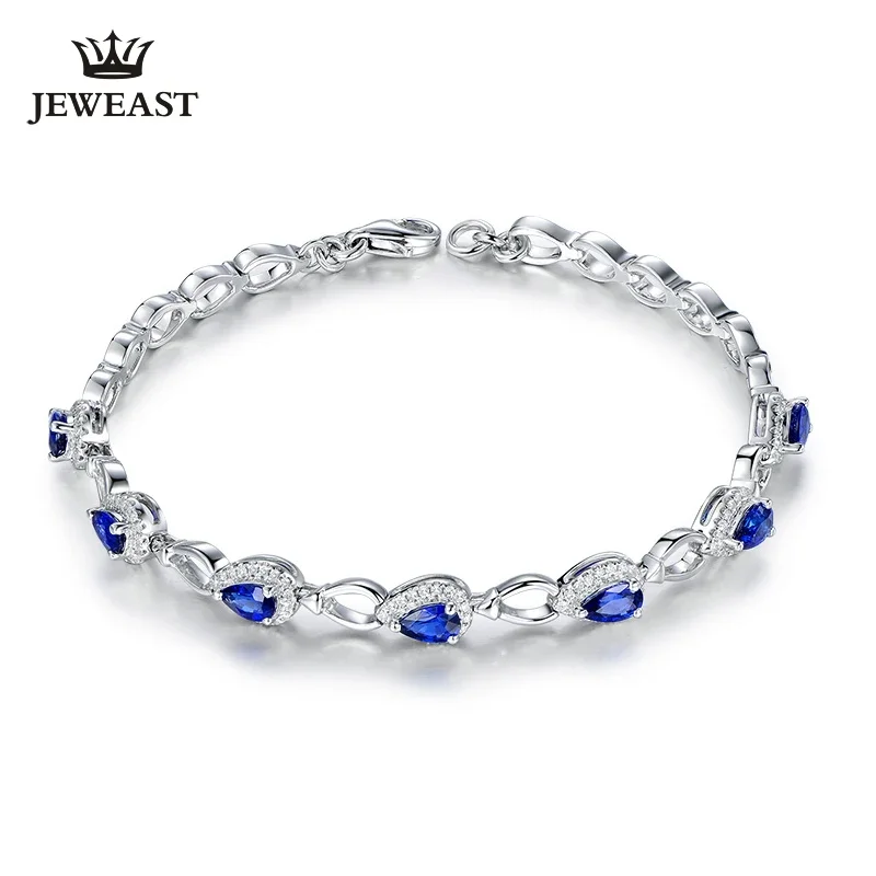 Natural grape stone 18k  Female Bracelets Fine Jewelry Gift Girl Thin Trendy Solid 750 Real Bangle Party Good Nice