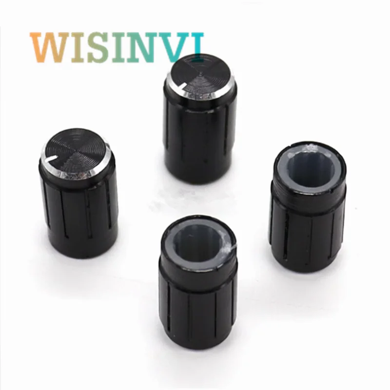 5pcs 10×16MM Aluminum Alloy Knob Cap Potentiometer Speed Control Switch Knob Suitable For Flower Shaft 6MM