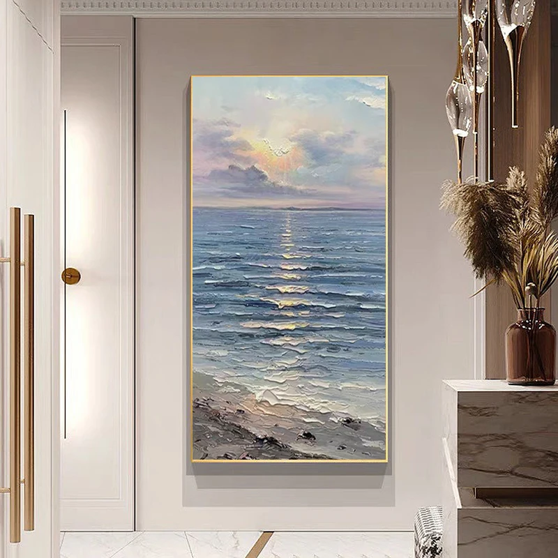 

CHENISTORY Modern Painting By Numbers Kill Time Seascape Canvas Painting Picture Drawing Wall Decors Unique Gift Easy For Beginn