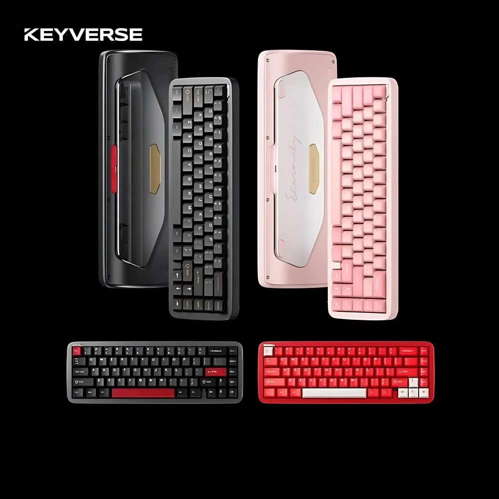 

Keyverse ET65 Magnetic Keyboard Aluminum Alloy 0.005mmRT Rapid Trigger RGB E-sports Gamer Keyboards Custom 8k Gaming Accessories