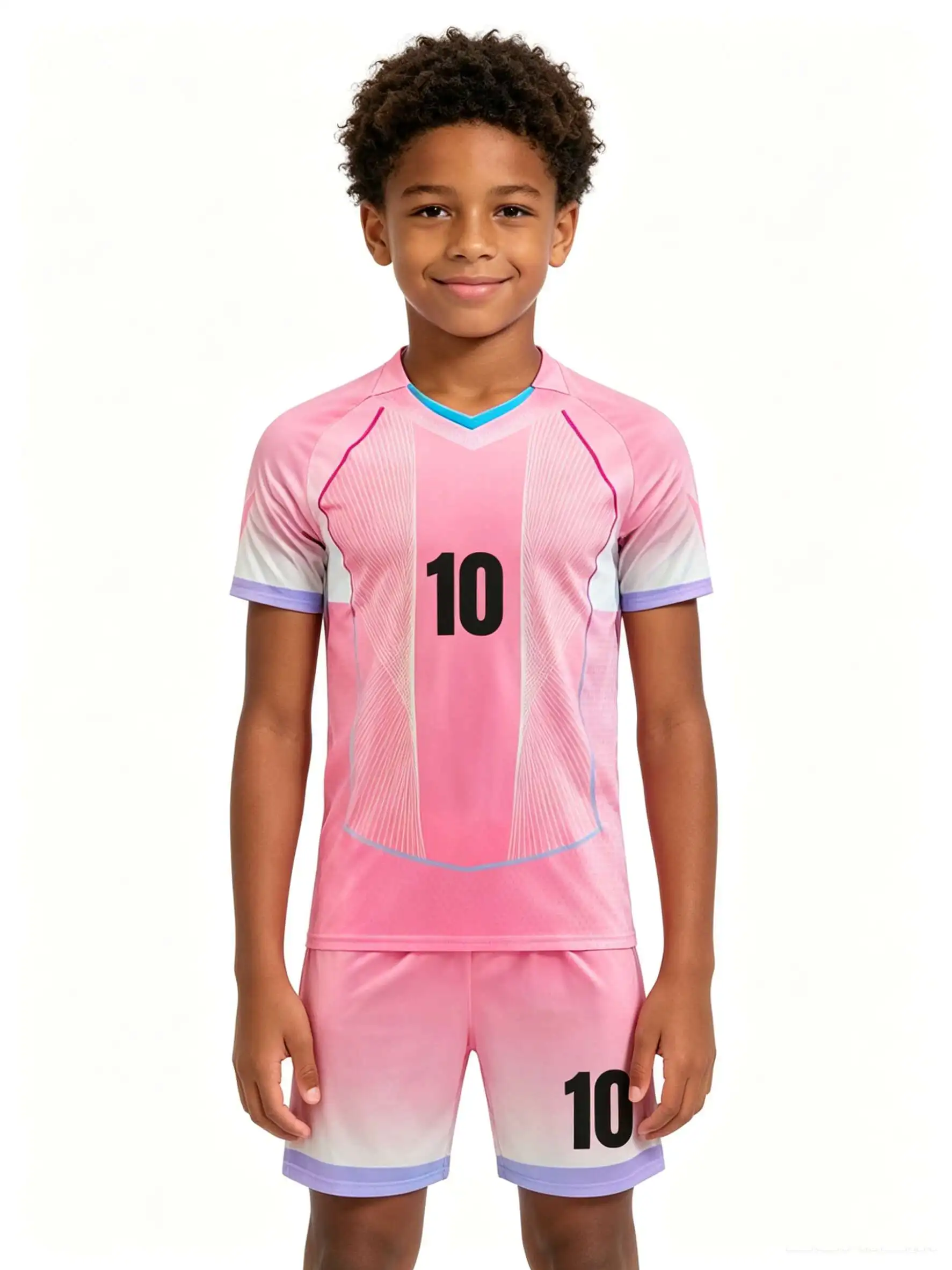 26/27 Unisex Blank Soccer Jersey Set, Kids & Adults Training Uniforms for School Sports, Running & Team Events7118