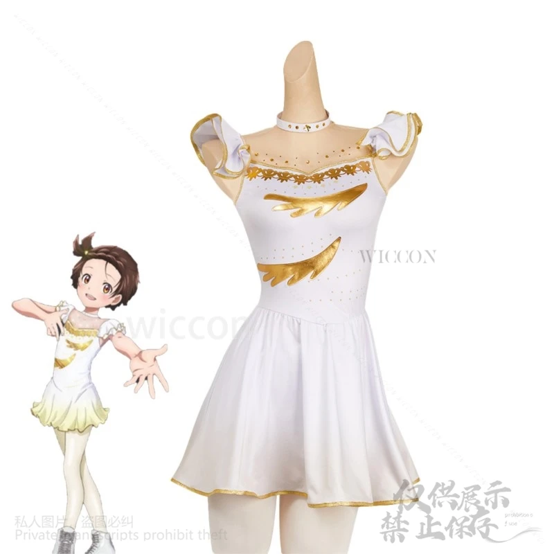 2025 Anime Cosplay Medalist Yuitsuka Inori Costume Female Disguise Wig Dress Woman Sexy Cute Halloween Carnival Suit Customized