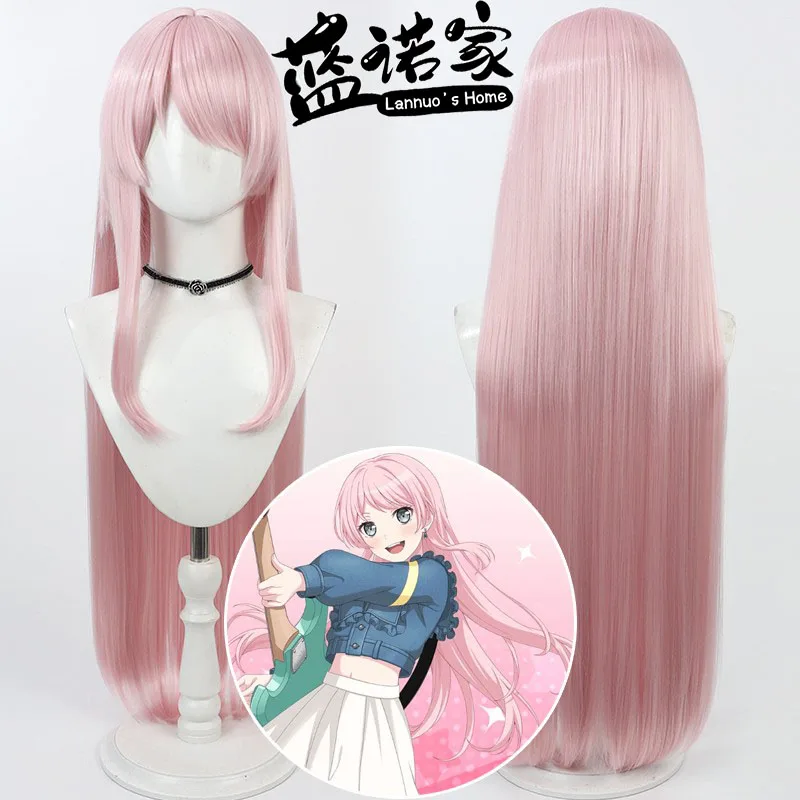 

Аниме BanG Dream Aine Chihaya Cos, парик для косплея, реквизит для Хэллоуина, карнавала, синтетические волосы, термостойкое волокно + шапочка для парика