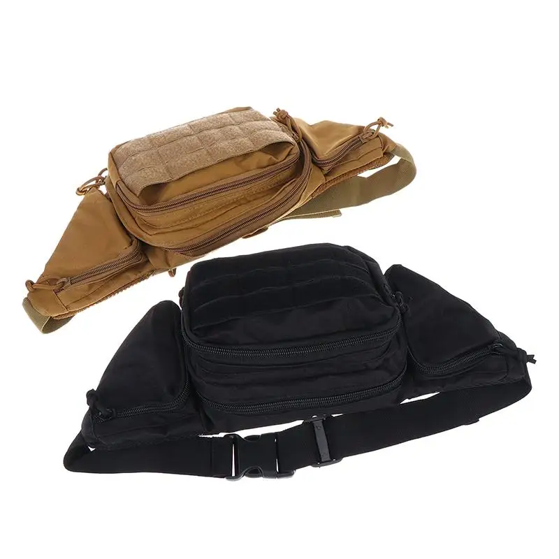 

Men Waist Fanny Pack Belt Bag Outdoor Motorcycle Rider Sports Climb Camping Male Chest Bag