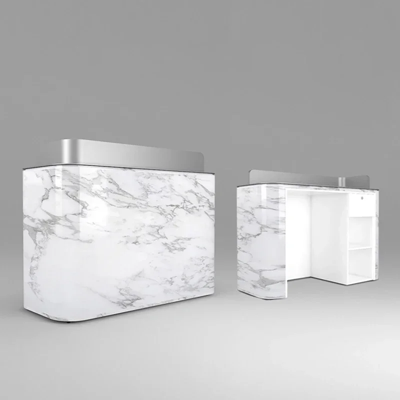 Front Desk Lectern Reception Desk Restaurant Counter Beauty Salon Luxury Reception Desk Modern Podium Recepcion Bar Furniture