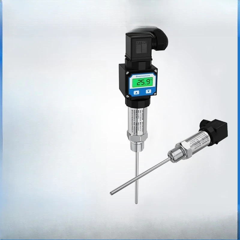 

Digital display plug-in integrated temperature transmitter sensing temperature probe Pt100 thermal resistance 4-20mA/0-5V