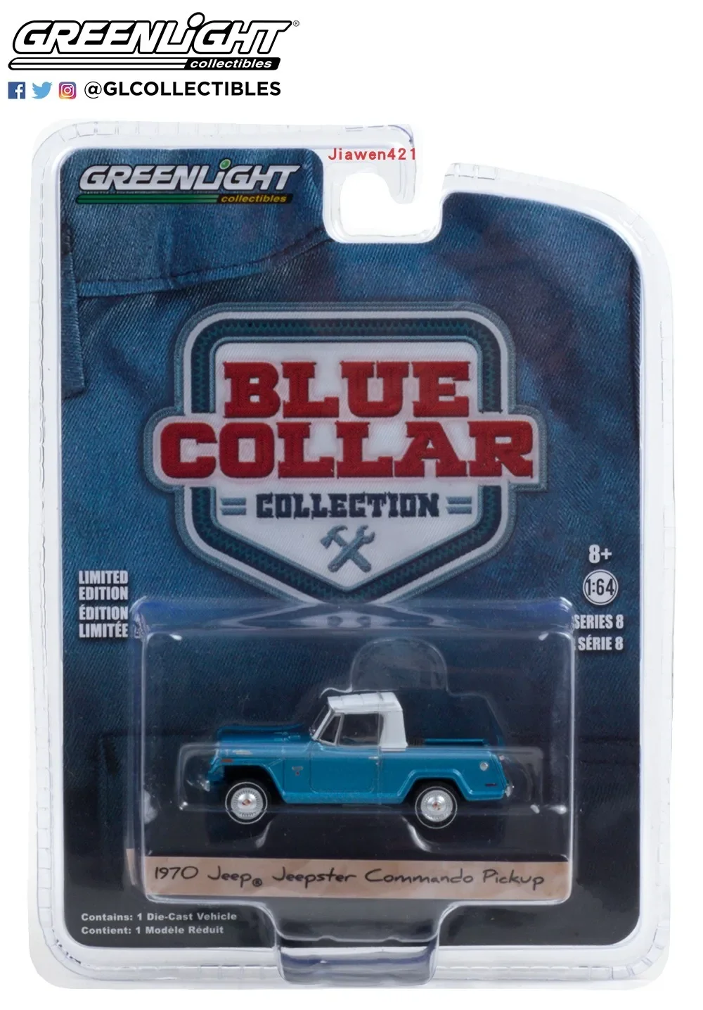 

1:64 1970 Jeepster Commando Pickup Jeep Pickup Коллекция моделей автомобилей