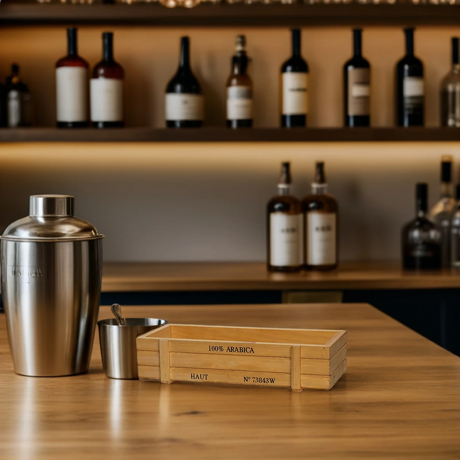 

Handmade Rustic Wooden Box For Wine Tools Bar Organizer Multifunctional Storage Case Portable Vintage Decorative Box