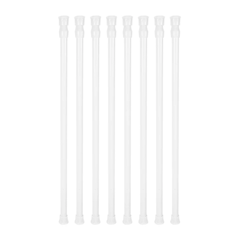 AAAC-8 Small Tension Rods 15.7 Inch To 28 Inch Spring Extendable Curtain Curtain Shower Curtain Telescopic Rod For Kitchen Cabin