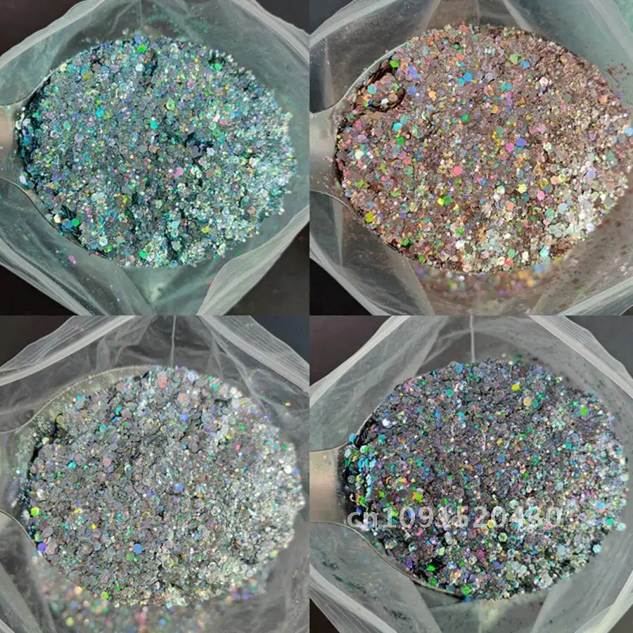 1KG Wholesale Mixed Size Holographic Nails Sequins Manicure Glitter Flakes Paillettes Nail Art Decorations Body/Face Glitter