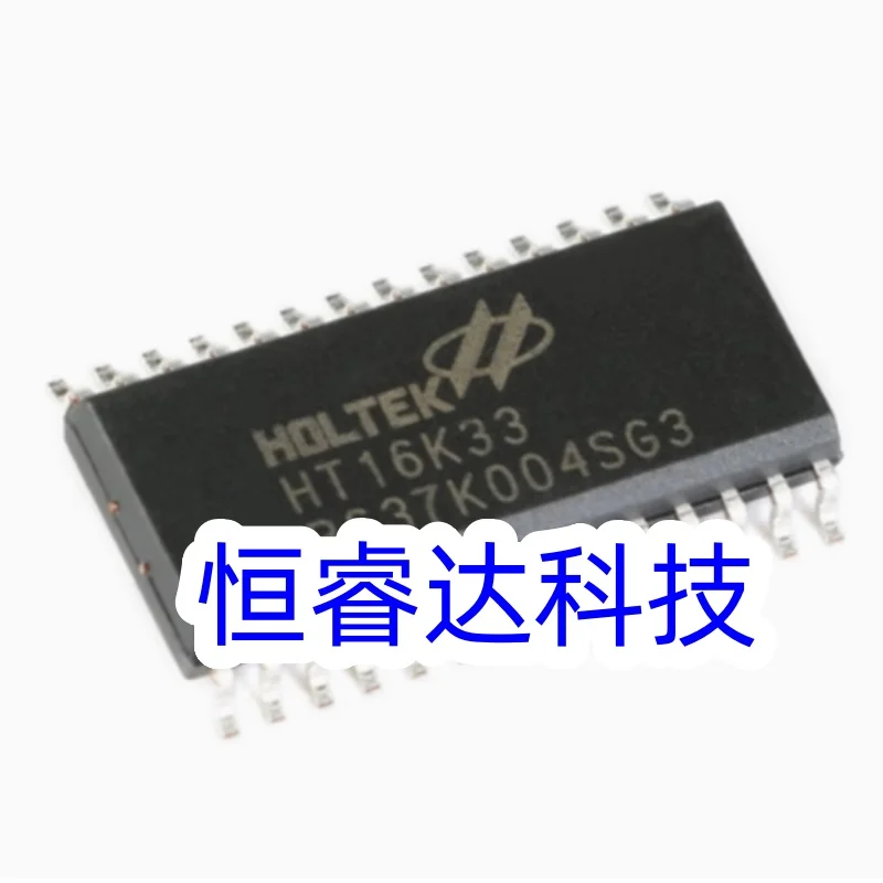 10Pcs New Original HT16K33 SOP-28 SOP-24 RAM mapped 16*8 LED controller driver IC Chip In Stock Free Shipping Wholesale