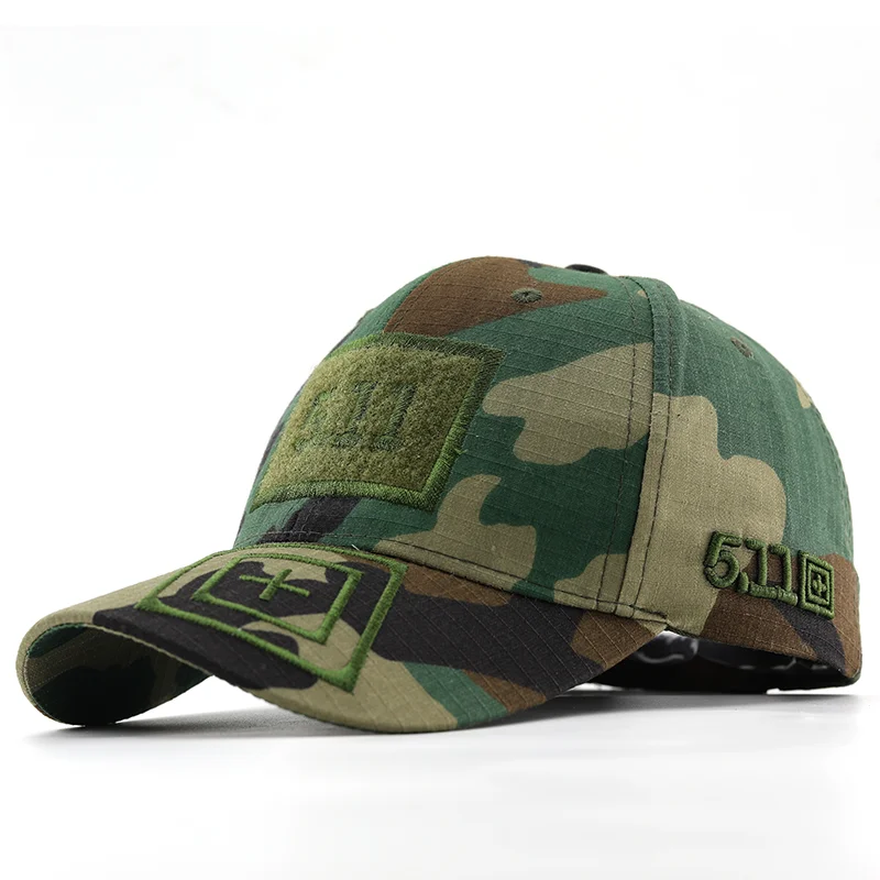 New Camouflage Baseball Cap Embroidery Outing Outdoor Tactical Army Training Hat Anti-Sun Trucker Cap Casual Golf Cap