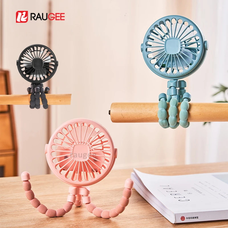 

Вентилятор для коляски, вентилятор-осьминог, вентилятор с клипсой для коляски, гибкий портативный USB-вентилятор с функцией подзарядки, бесшумный вентилятор для коляски для малышей