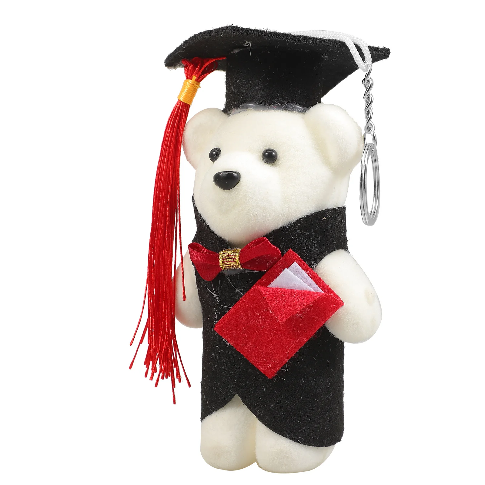 Breloczek Niedźwiedź Absolwent, Brelok Niedźwiedź Doktor, Zawieszka do Torby, Dekoracja na Plecak, Bagaż, Upominki na Przyjęcie Absolwentów, Prezent