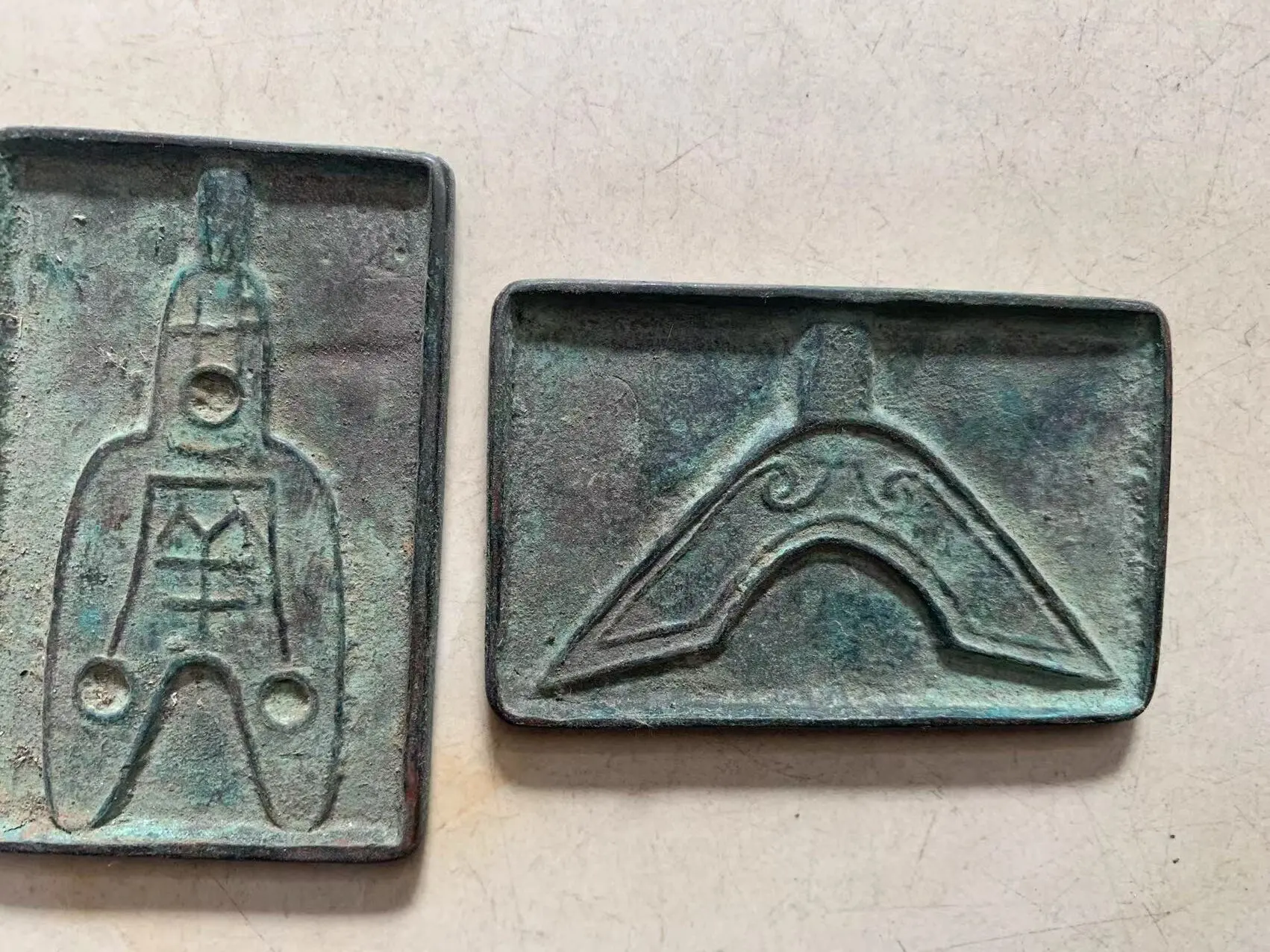 Rare old Chinese HanDyansty25---189) bonze coin minter statue,2 pieces/pack,,Free shipping
